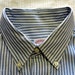 Vintage Brooks Brothers MAKERS Blue, Gray, & White Striped Button Down Collar OCBD Shirt. 16 1/2 - 3. Made in USA.