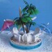 Adirondack Beach Chairs Wedding Cake Topper - Palm Trees Wedding Cake Topper - Seashell Cake Topper