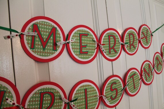 Items similar to Merry Christmas Banner - Customizeable on Etsy