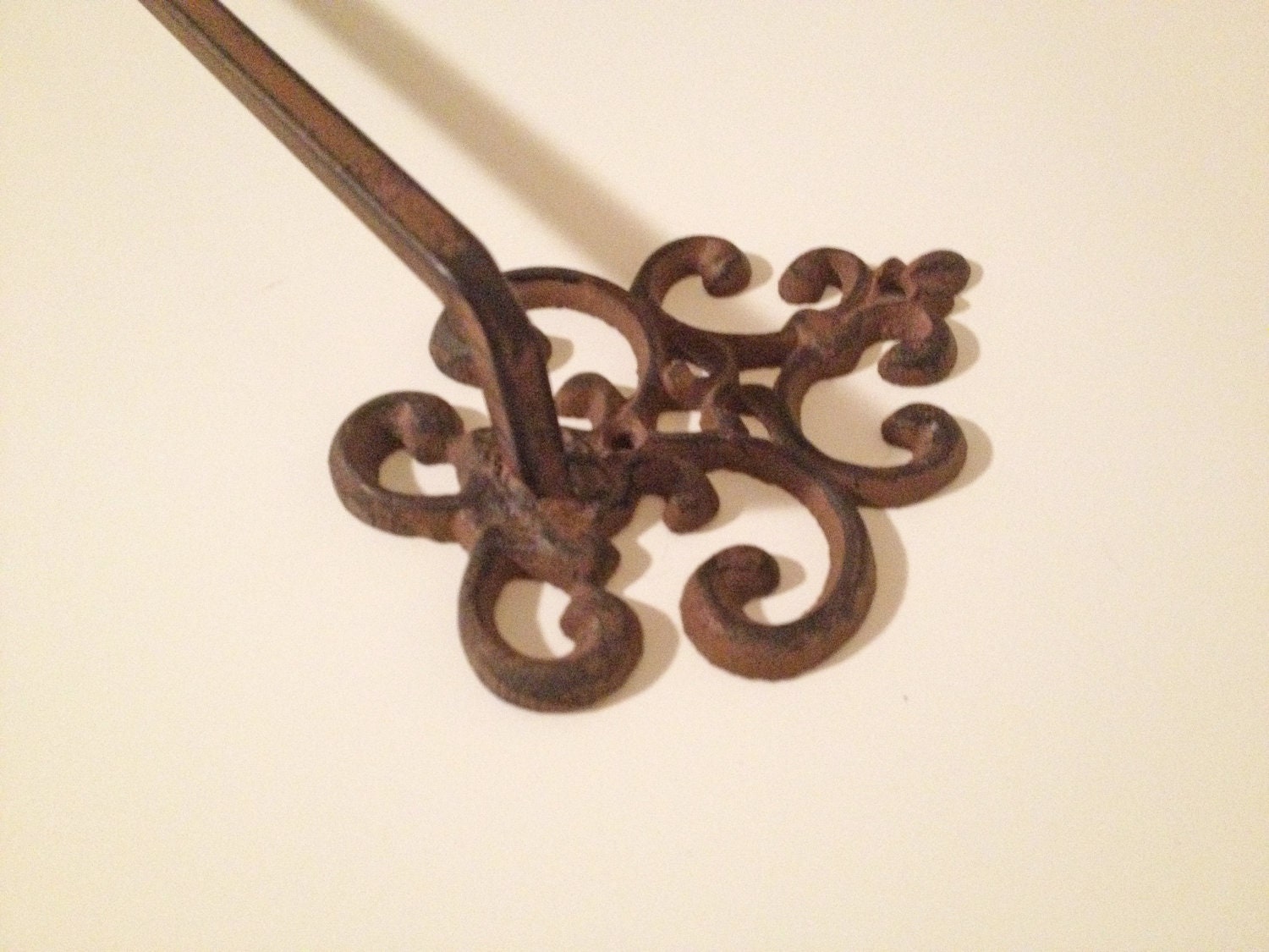 Vintage cast iron towel rack by TexasFarmersDaughter on Etsy