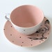Dapper Flamingo teacup and saucer