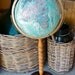 Vintage Replogle World Ocean Series Standing Globe...12 inch diameter...32 inches tall.