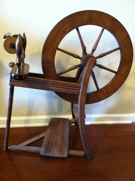 Vintage Ashford Wood Spinning Wheel by FarmHouseFun on Etsy