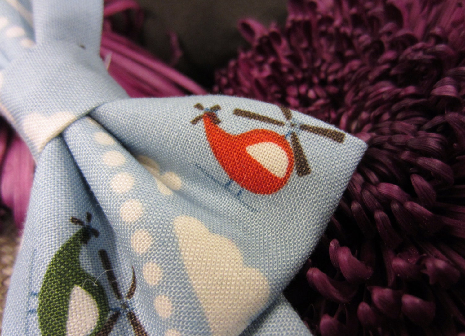 Whimsical Helicopters Boys Bow Tie Free Shipping