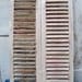 Vintage cream and pink shutter wooden shabby chic tobacco finished home decor Anita Spero