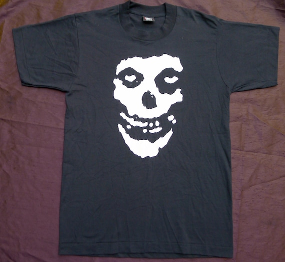 Vintage DEADSTOCK MISFITS crimson ghost t-shirt RARE 1980s