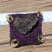 Elestial Super Seven Quartz Crystal, Melodys Stone, Sacred 7 on Chenille Pillow