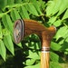 Exotic Wood & Stone Walking Cane - Wooden Cane - Walking Cane - Walking Stick - Wood Cane - Wood