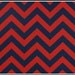1 yard Lipstick / Blue Zig Zag - Red Blue Chevron by Premier Prints - Home Dec