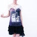 Relationships and all those ships- beige and asphalt gray chiffon top