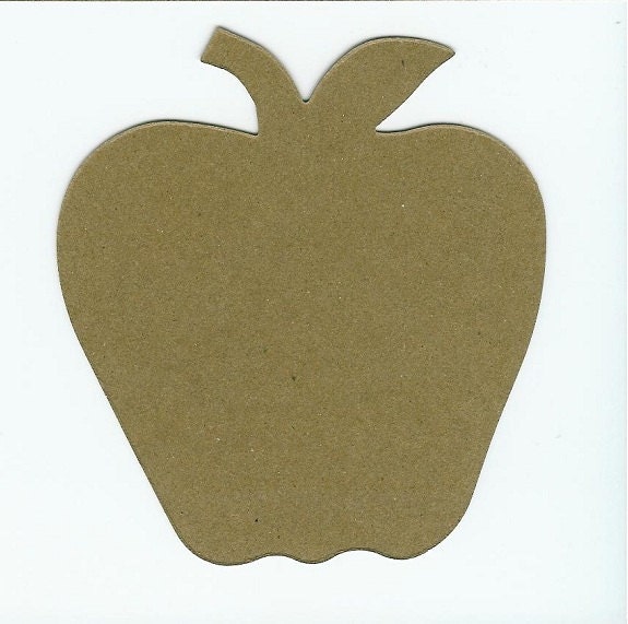 2 Large Yummy Apple Stencils - 4 pieces - Cut out your picture in the ...