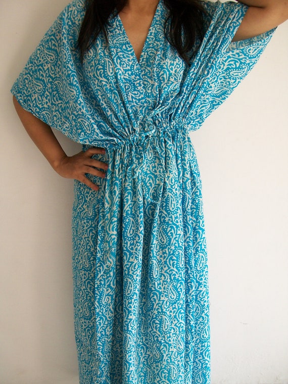 Paisley Kaftan Caftan Perfect long dress For to be Moms