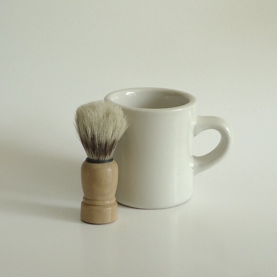 vintage Shaving Set Shaving and shaving Brush  Vintage cup Mug brush and