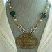 Statement Necklace Crown, Pearls and Rhinestones Assemblage