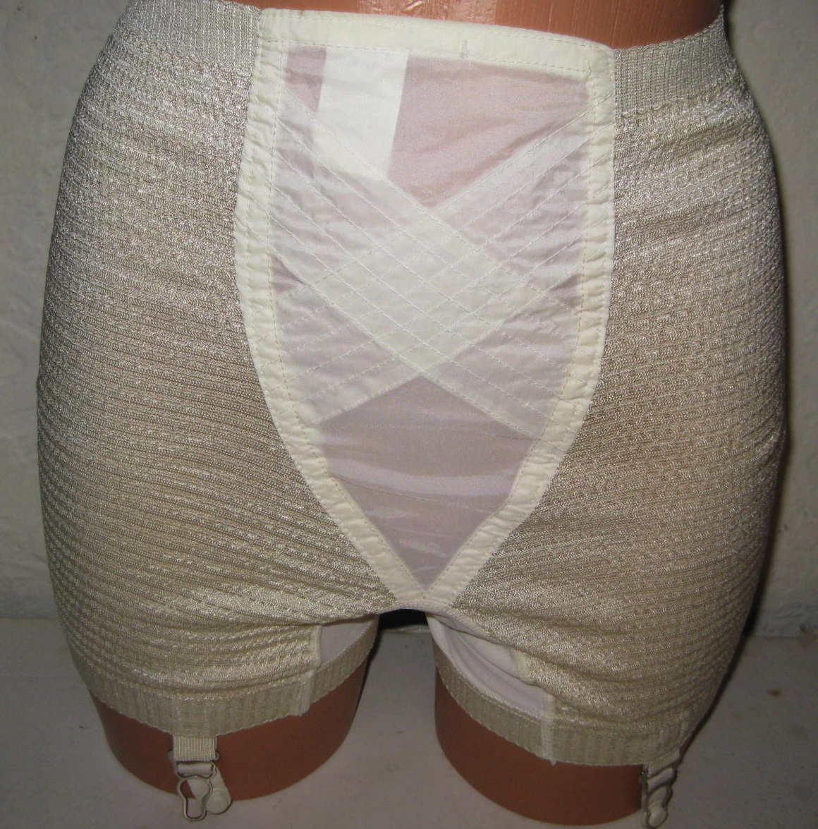 Vintage Rubber Panty GIrdle 4 Metal Garters Medium SALE