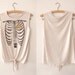 Geometry Of The Heart - Hand Printed Vest - Cream marl, size Small