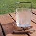 Hoya Glacier Glass Ice Bucket and Tongs