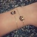 Set of two handmade cheetah bangles