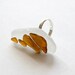 Huge Stacked Seaglass Ring - White & Brown - Beachy
