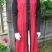 Vintage 1970s Long Boho Vest Asian Red Hippie Artsy Funky Remember Maude
