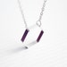 hexagon necklace - geometric jewelry - delicate minimalist / gift for her