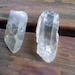 Natural Stone Raw Smoky Quartz Crystal Point Stud Earrings