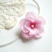 Cute cherry blossom on a skinny elastic headband-Newborn,baby photography prop,flower girl-Pink flower