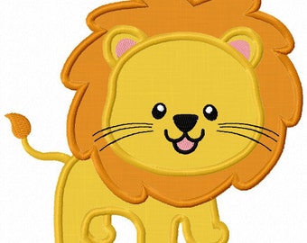 Instant Download Lion Applique Machine Embroidery Design NO:1261
