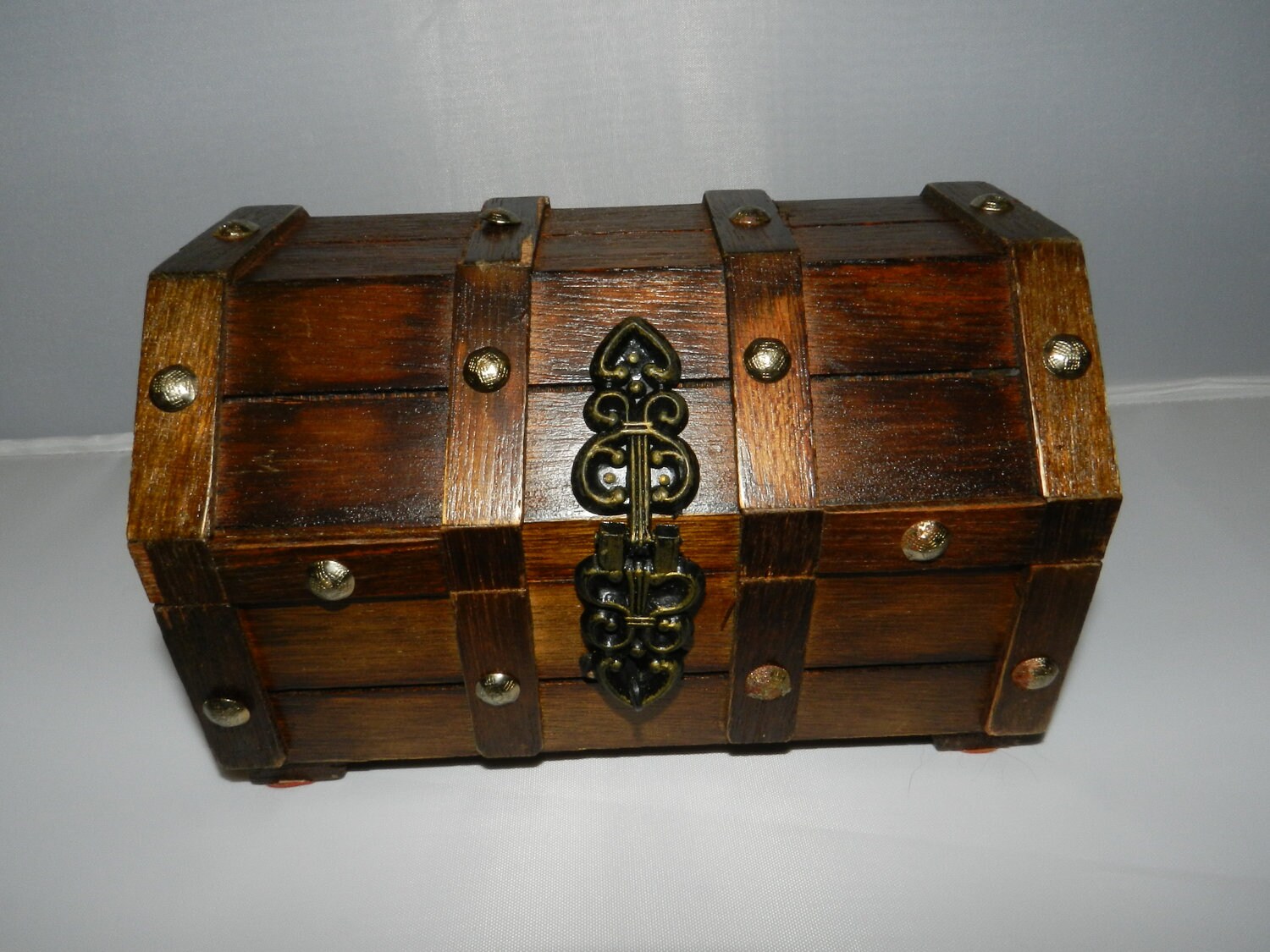 Vintage Treasure Chest Jewelry Box