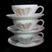 3 Fukagawa Cups & Saucers Gold Bamboo - ARITA 901 China Japan - Japanese Porcelain