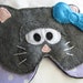 Cat face sleep mask adjustable eye mask