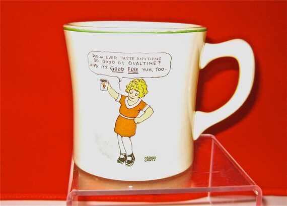 Ovaltine Little Orphan Annie Advertising Mug