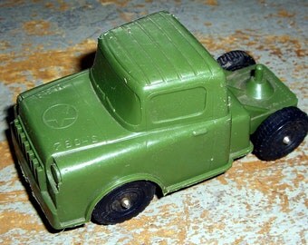 Vintage Toys, Green, Army Truck, Plastic, USA 780 S, Toy Truck