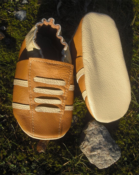 soft sole baby shoes leather infant boy sport brown beige 12