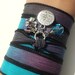 Tree of Life Silk Wrap Bracelet Yoga Jewelry Bohemian Necklace Earthy Unique Gift For Her Christmas Stocking Stuffer Under 50 Item S49