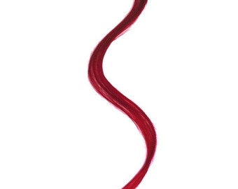 Red Human Hair Extensions 18