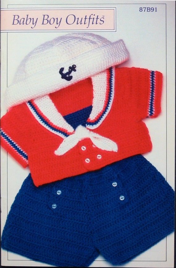outfit crochet pattern sailor newborn Boys Patterns Little Newborn AlwaysMoreRoom by Crochet for Outfits