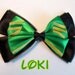 Loki Hair Bow Avengers Disney Inspired