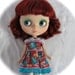 Pretty Flowery Handkerchief Dress with built in Petticoat for your BlytheStar