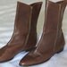 SALE- 30% Off Vintage Italian Leather Mid Calf Boots Size 8.5