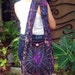 FREE SHIPPING - Handmade Tie Dye Hobo bag Shoulder bag Cross-body - cotton fabric - ready to ship -