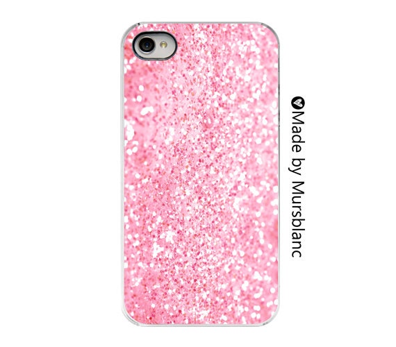 Items similar to iphone 4 case - Photograph ofPink Glitter. Bokeh ...