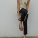 vintage oversize sleeveless blouse, top, long blouse, summer blouse, light brown stripe