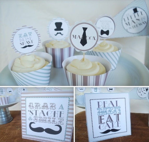 Baby Shower Little Man Printable Party Pack by SissyandRubes