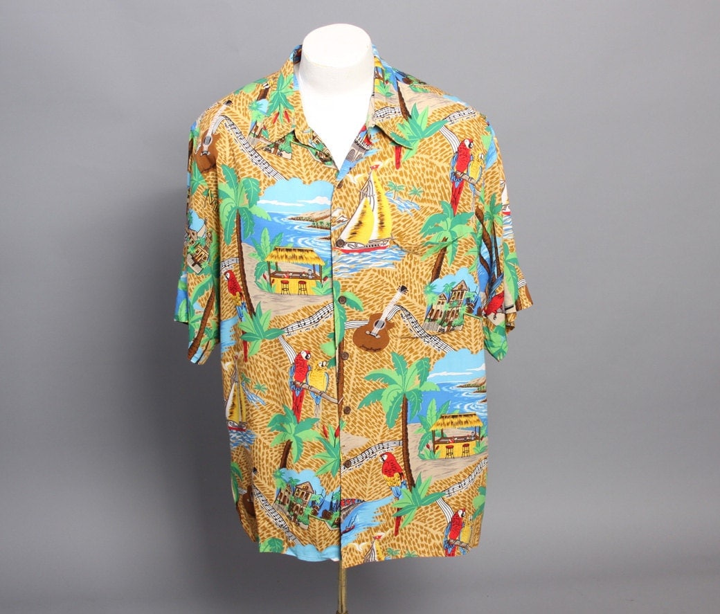 jimmy buffett parrot shirt