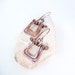 Copper swing earrings