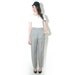 ESCADA Wool/Silk Plaid High Waist Trousers
