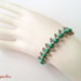 Lovely Green Beaded Butterfly Bracelet
