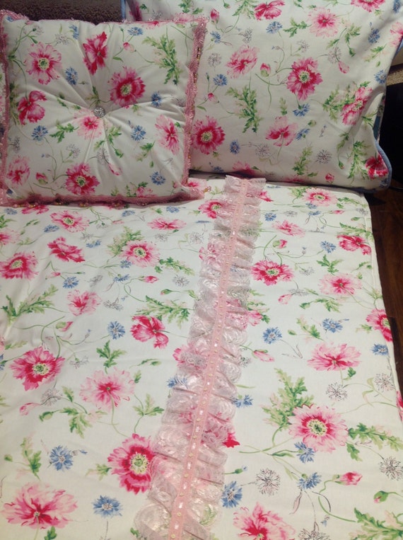 items similar to stunning handmade shabby chic girls bedding on etsy items similar to stunning handmade shabby chic girls bedding on etsy