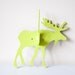 Vintage Green Painted Moose Hook Hanger